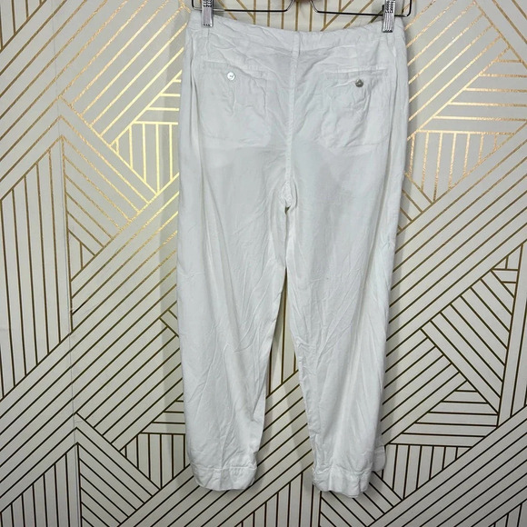 House of Harlow 1960‎ White Cropped Drawstring Pants Size US Small - Picture 8 of 12